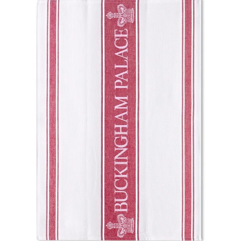 Buckingham Palace Red Waffle Tea Towel