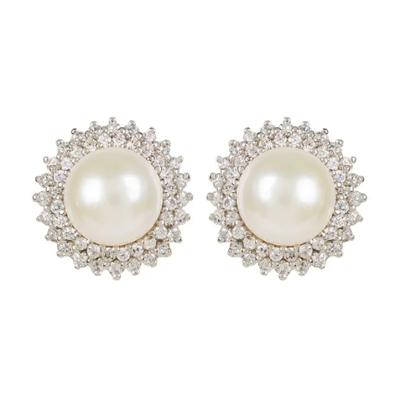 Centred Pearl Earrings