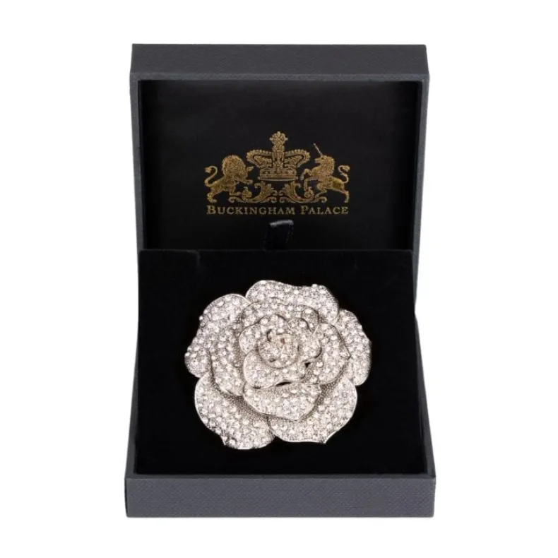Crystal Rose Brooch