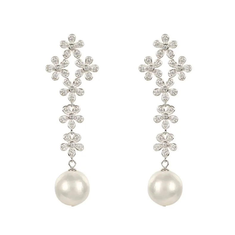 Floral Drop Earrings