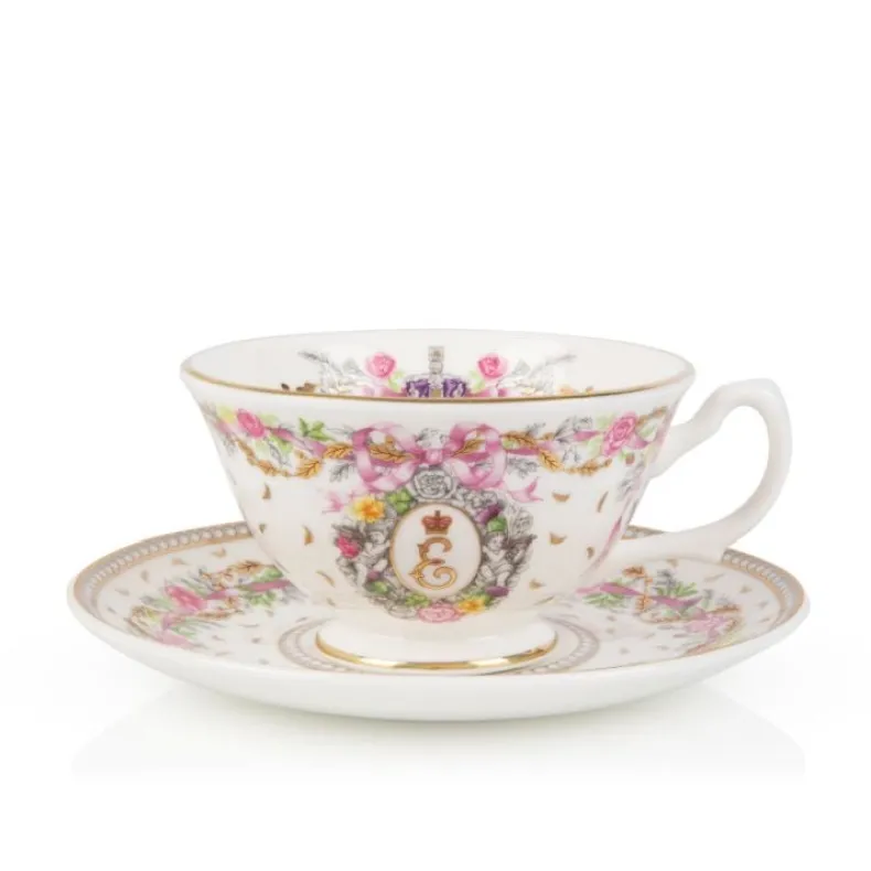 Queen Elizabeth Ii Commemorative Teacup And Saucer