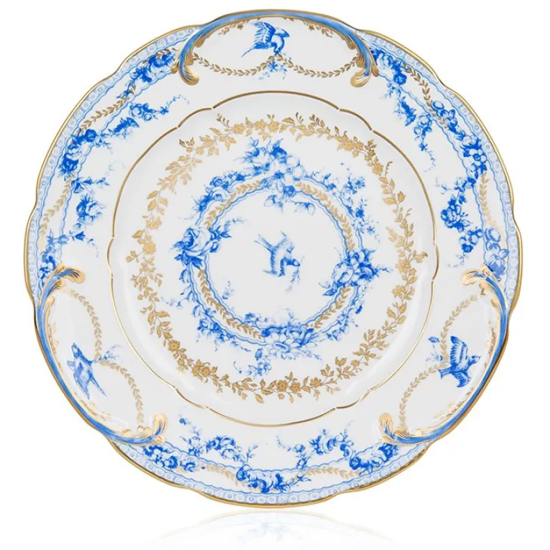 Royal Birdsong Gilded Dinner Plate