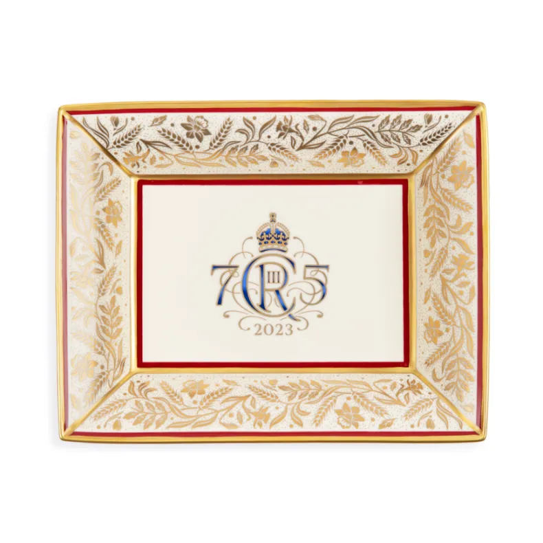 The King'S 75Th Birthday Limited Edition Red Tray