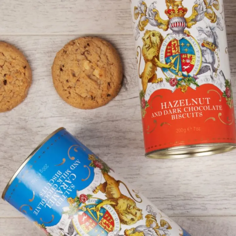 Windsor Castle Hazelnut And Chocolate Chip Biscuit Tube